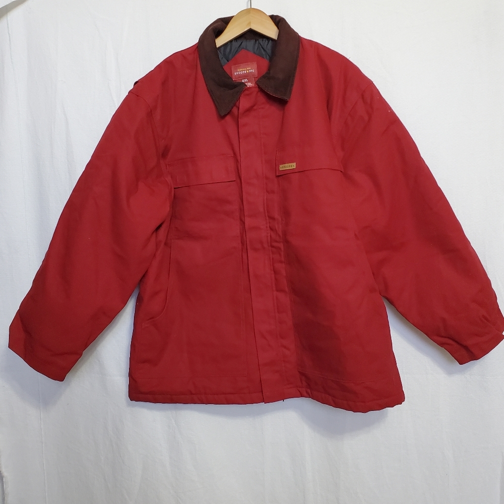 Skoops NYC Duck Jacket Heavy Duty Insulated Weather Resistant Red Men's XXL